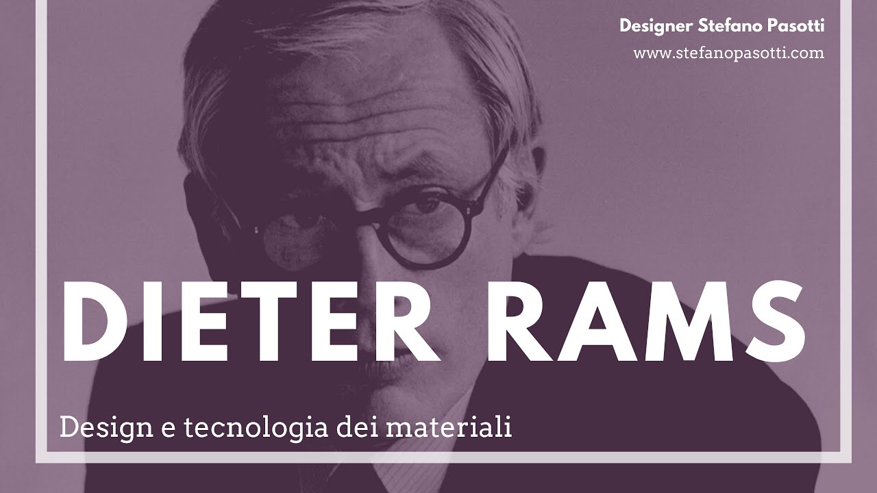 Dieter Rams | DESIGN | Braun | Design del prodotto industriale | Design del prodotto industriale