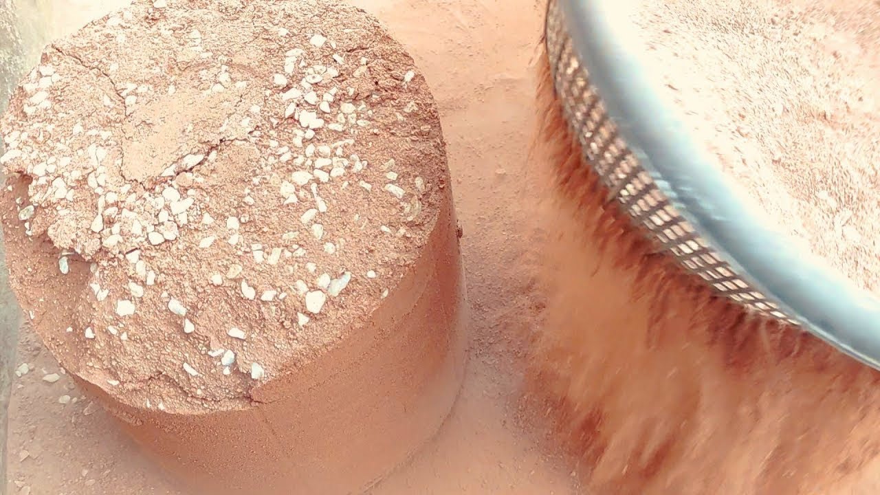 Again huge buckets bnayn? very soft dusty crispy white concrete red dirt All in 1