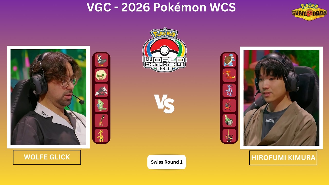 Wolfe Glick Opens the First-Ever Pok&eacute;mon Champions World Championship Match! | 2026 Pok&eacute;mon VGC