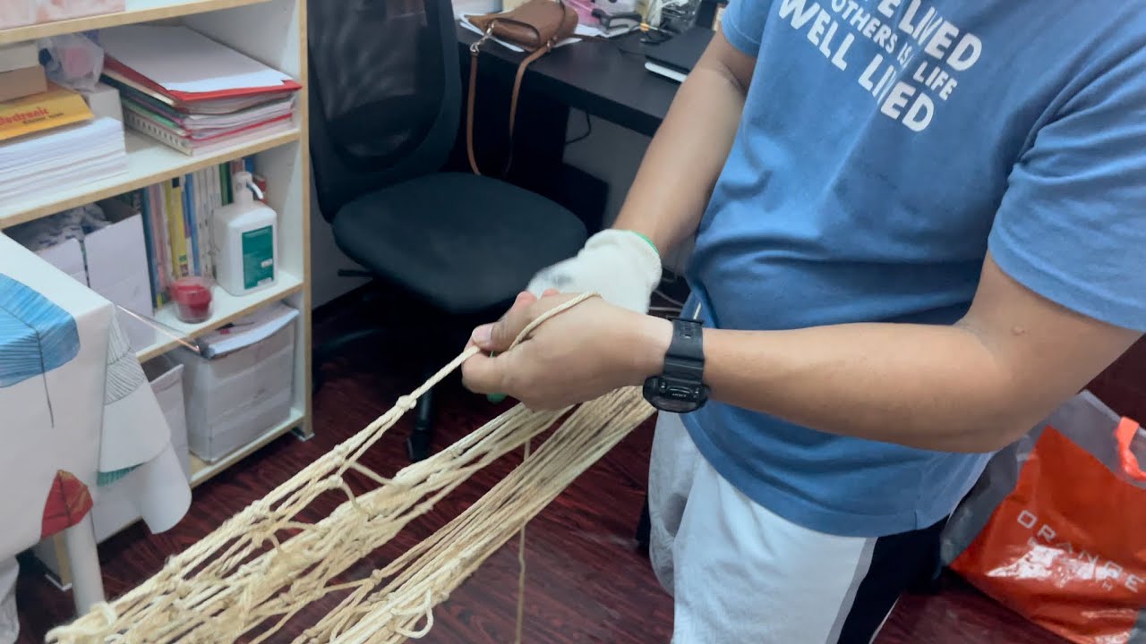 Step by step paano gumawa ng duyan/hammock (part 1)