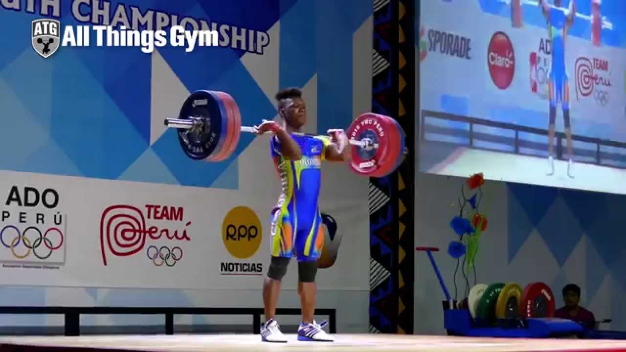 77kg Jeison Lopez (77kg, Colombia) 2015 Youth World Championships Lima