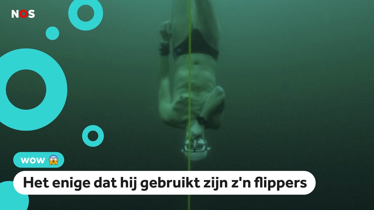 IJskoud record: deze man maakt de diepste duik ooit