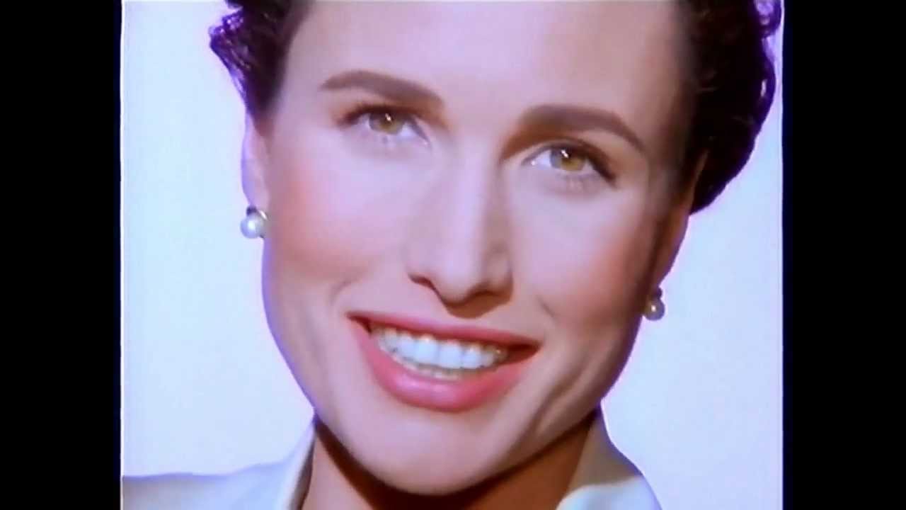 L'Oréal Werbung Andie MacDowell 1995