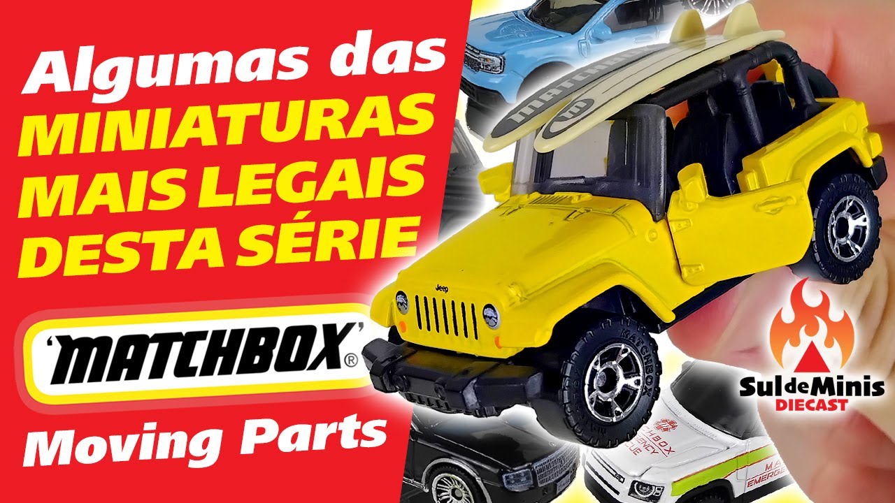 Algumas das Miniaturas mais legais que a Matchbox lançou em 2025 na Linha Moving Parts
