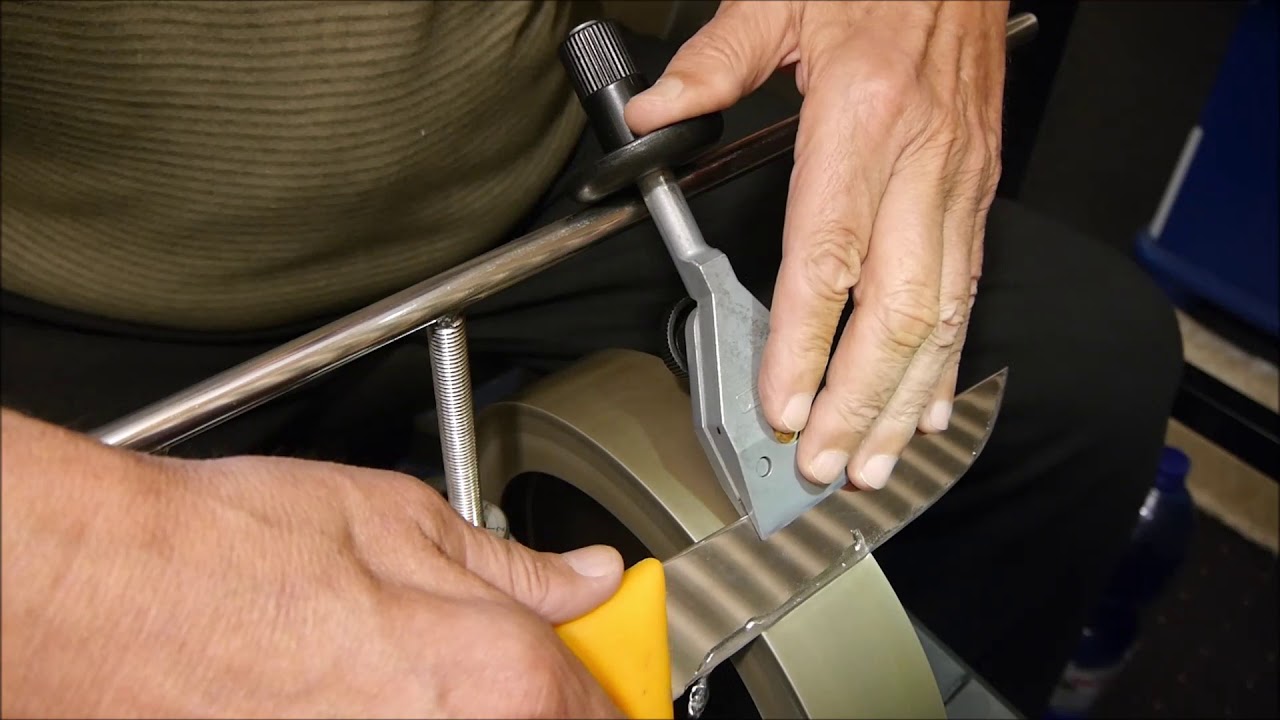 Messer teuflisch scharf machen mit Schleif-routine,Devilishly sharp knife with grinding routine