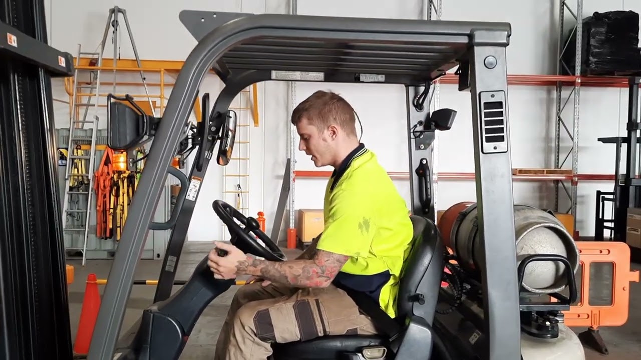 Australian forklift pre operational (apparently how it's done)
