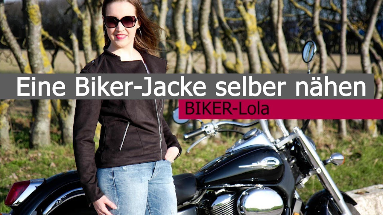 Eine BIKER-Jacke selber nähen. Ich zeige dir ganz im Detail die Schritte zu der perfekten Jacke!