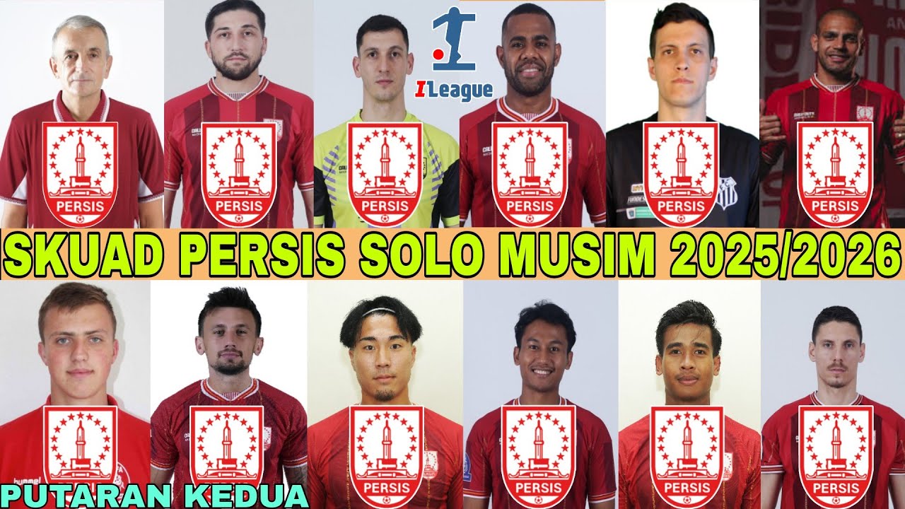 Daftar Skuad Persis Solo Liga 1 Indonesia 2025/2026 Putaran Kedua | 10 Pemain Baru Resmi Bergabung