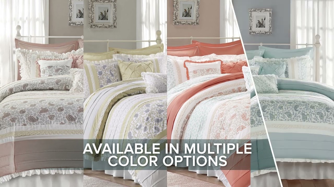 The 9 Piece Cotton Percale Comforter Set