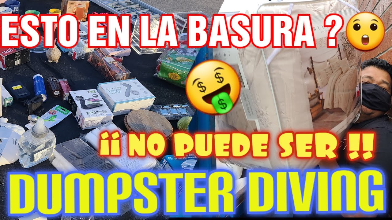 ♻️INCREÍBLE😲Porque?TIENDA TIRA TODAS ESTAS COSAS a la Basura/Dumpster Diving/Lo Que Tiran en USA 🇺🇸
