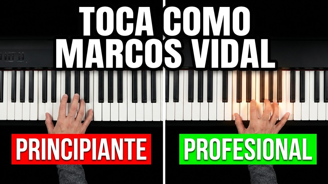 🚨 Toca como MARCOS VIDAL 😨| Tutorial Paso a Paso con Acordes AUMENTADOS