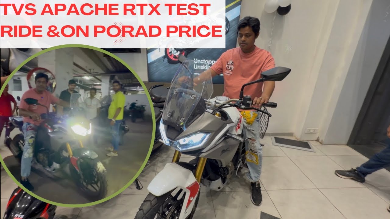 TVS APACHE RTX FINALLY WAIT KHATAM HUA TEST RIDE LEKE TO MAZA A GYA.