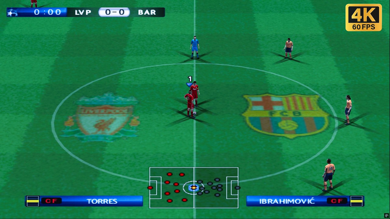 Геймплей PES 2010 PS2 UHD [4K 60 кадров в секунду]