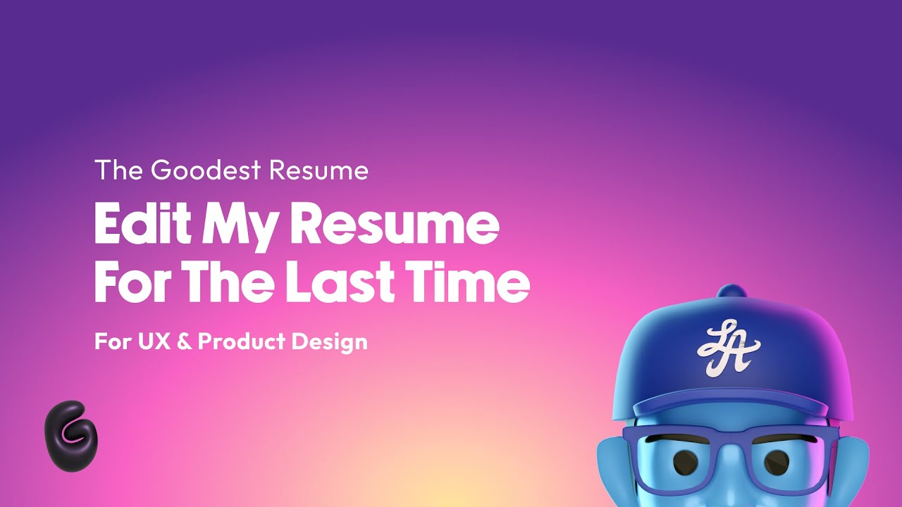 The Goodest Resume (For Designers) - Research Around Resume's That Just Makes Sense