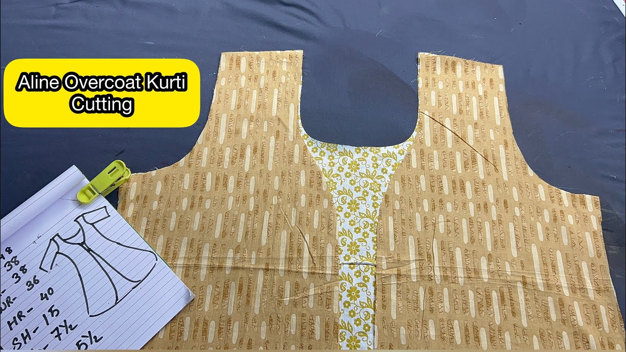 Aline overcoat Kurti cutting Detailed class