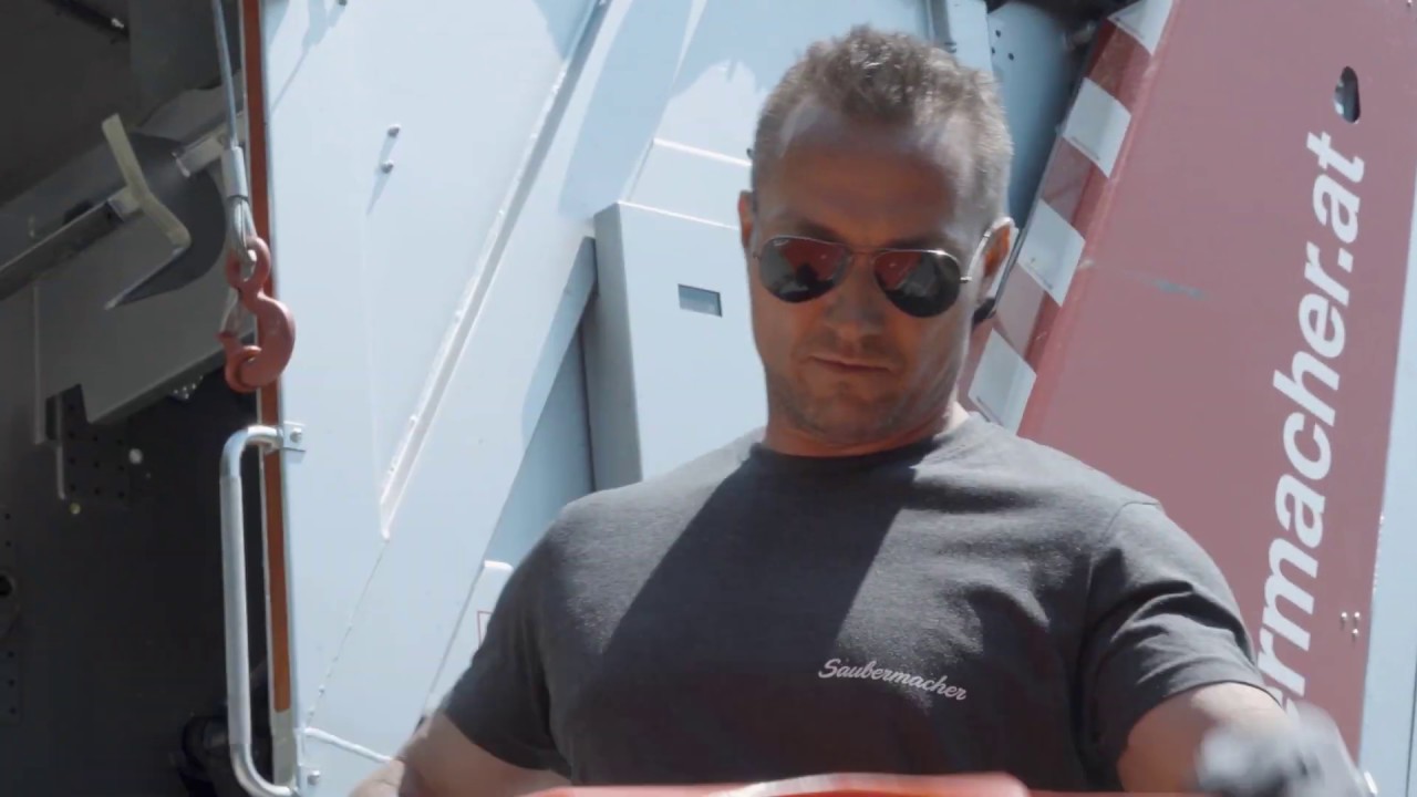 Typisch Saubermacher - ein Arbeitstag von Fahrer und Lader!