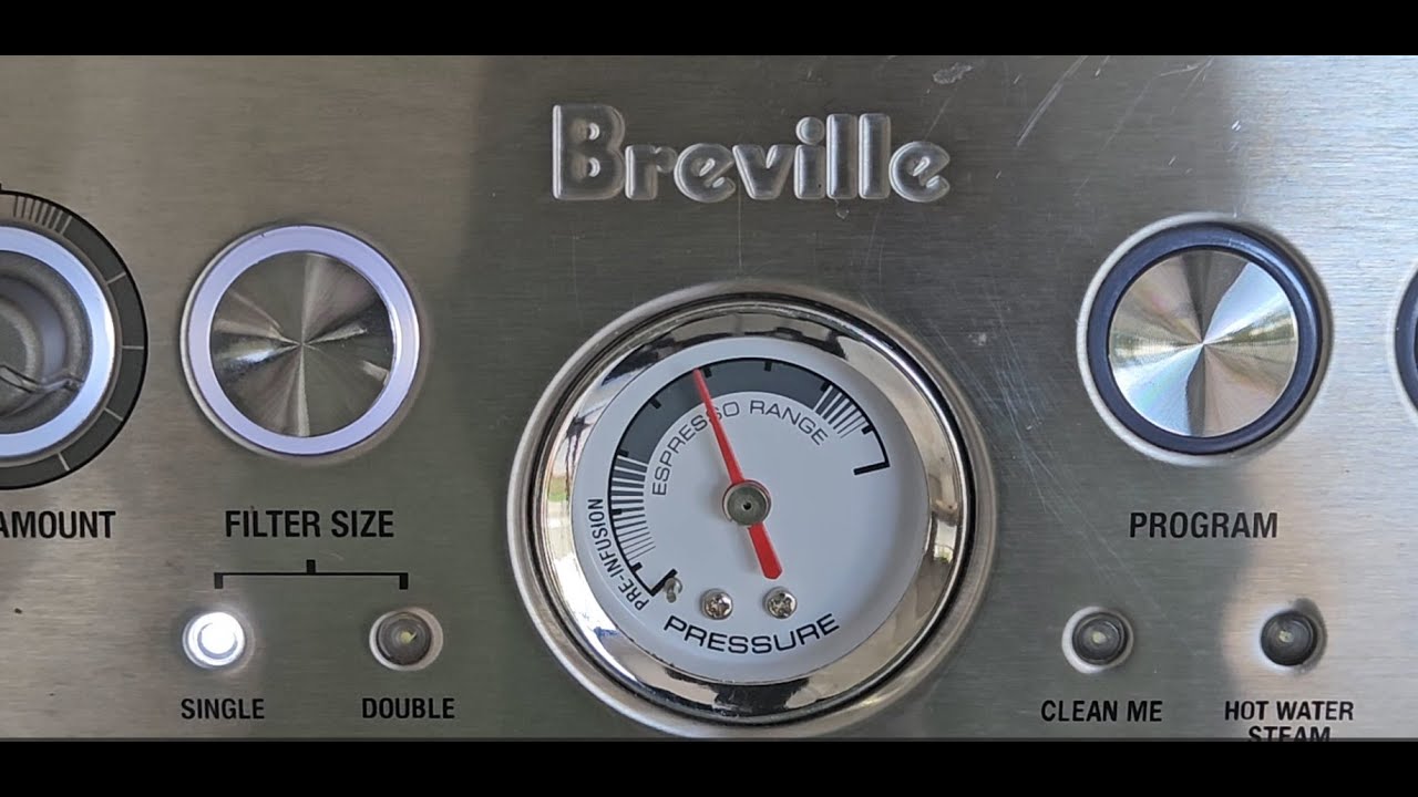 Adjusting your Breville Barista Express Coffee Machine opv to 9 bar.