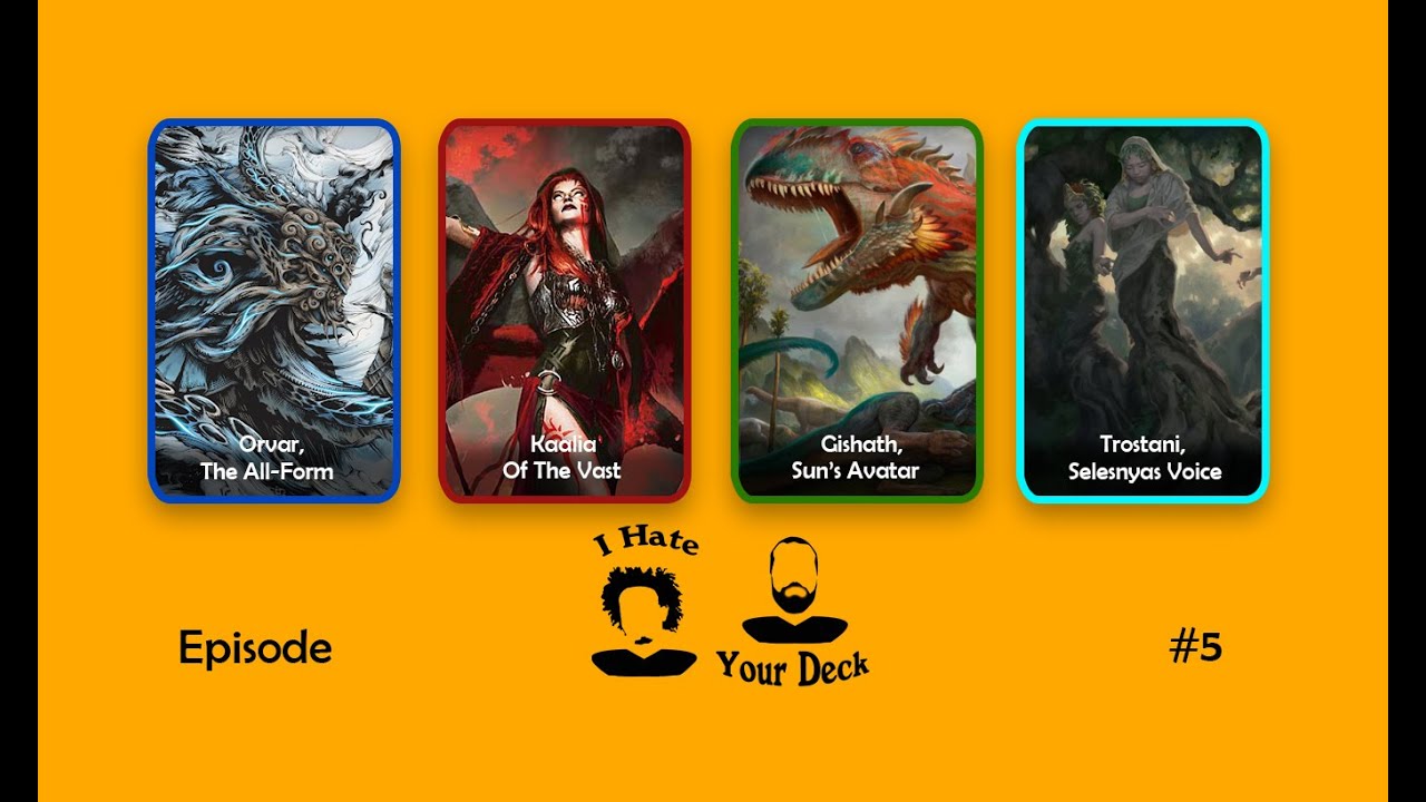 I HATE YOUR DECK #5 Rachel vs Krissie || Orvar v Kaalia v Gishath v Trostani || Commander Gameplay