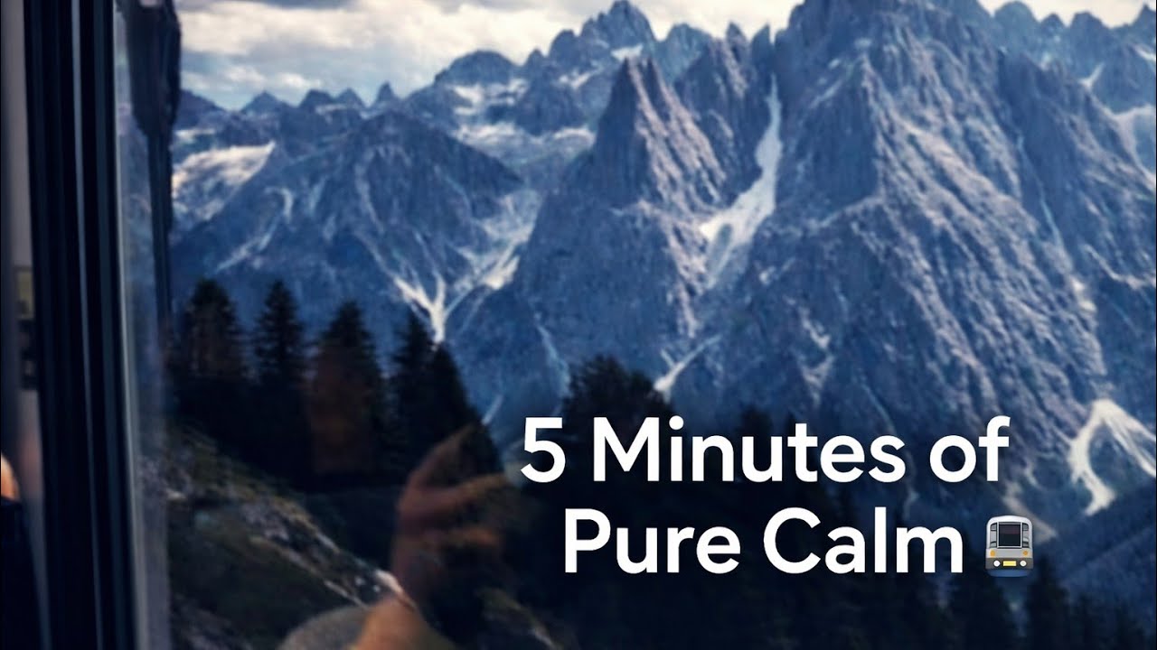 Just 5 Minutes | A Calm Train Window Journey Through Nature