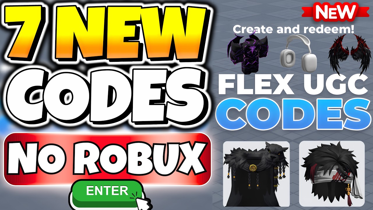 *БЕЗ ROBUX* ВСЕ РАБОЧИЕ КОДЫ ДЛЯ FLEX UGC В ROBLOX ИЮНЬ 2026 | ROBLOX FLEX UGC НОВЫЕ КОДЫ
