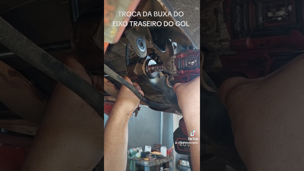 TROCA DA BUCHA DO EIXO TRASEIRO DO GOL