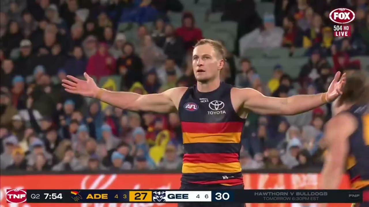 Jordan Dawson Adelaide Crows 2026 AFL Round 13 v Geelong