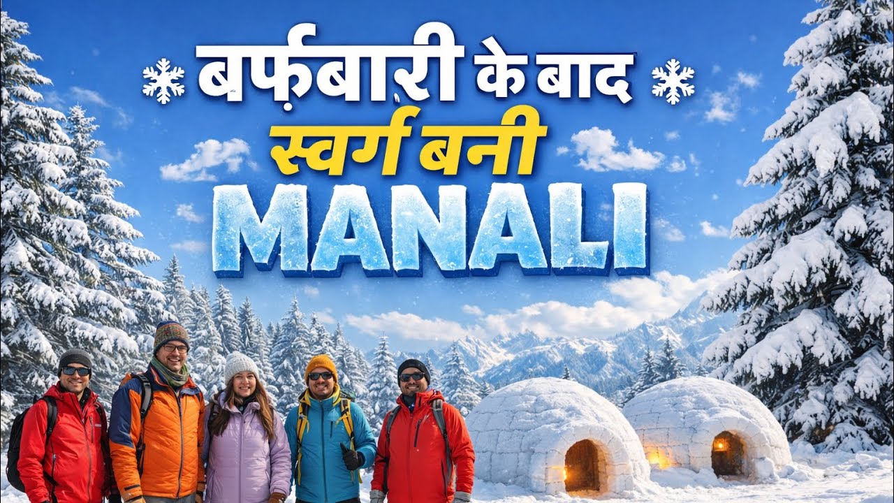 बर्फ़बारी के बाद स्वर्ग बनी मनाली I Manali after Snowfall 