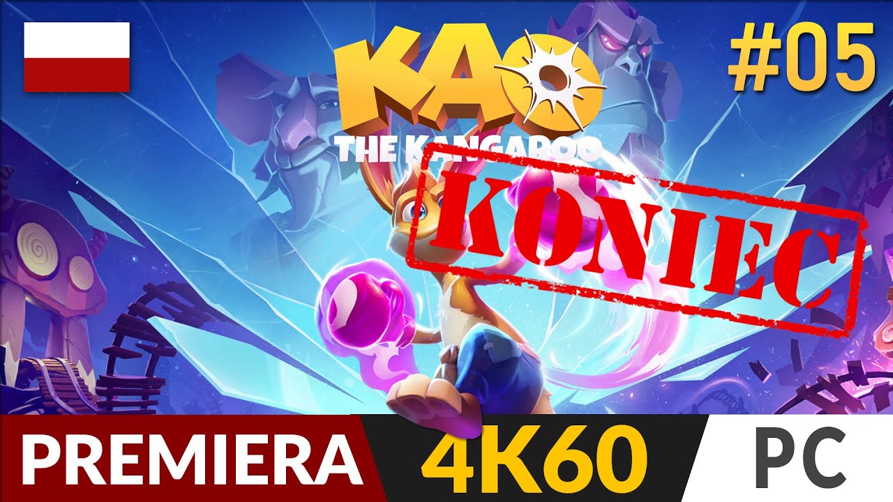 Kangurek Kao 2022 🦘 odc.5 Koniec Gry 🪙 Zakończenie (100% liter KAO) | Gameplay 4K