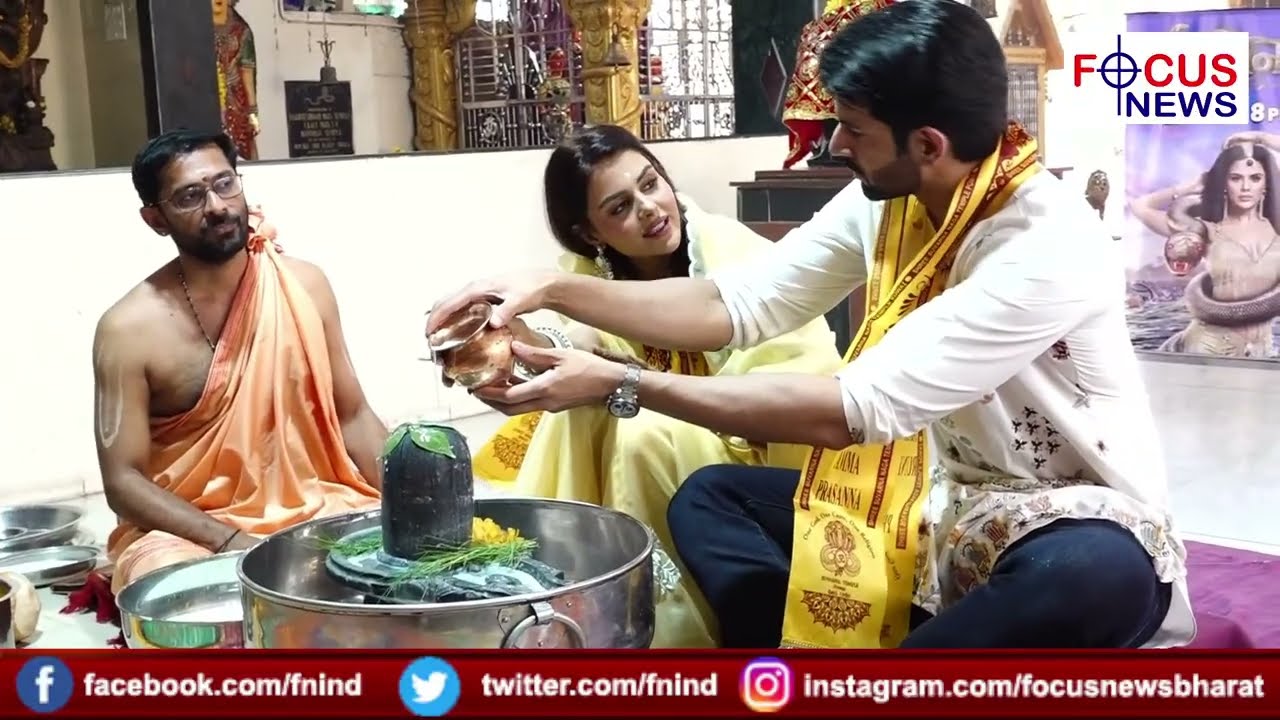 PRIYANKA CHAHAR CHOUDHARY, NAMIK PAUL AT NAAGIN 7 PERFORM MAHA SHIVRATRI PUJA