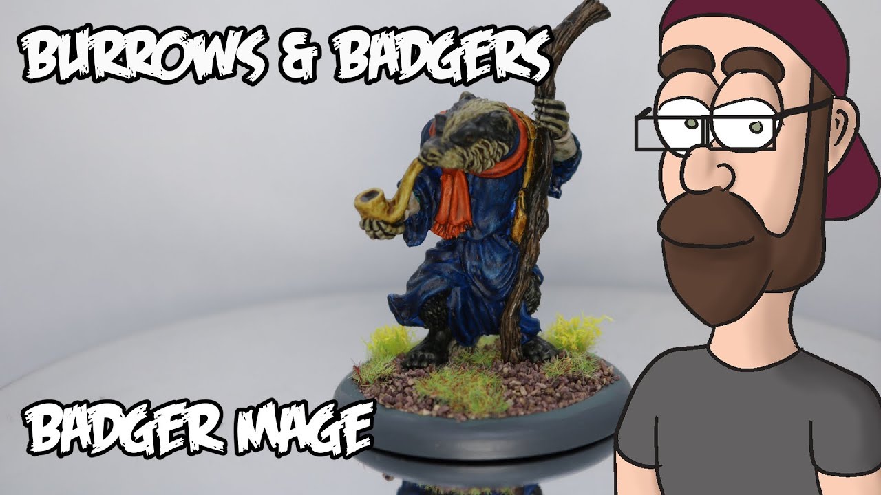 Burrows & Badgers:  Badger Mage (How I Painted)