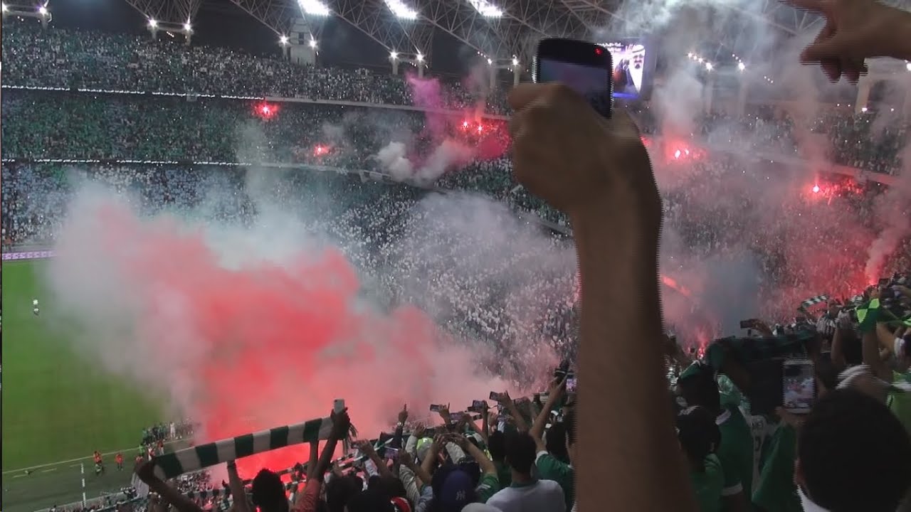أول ديربي في الجوهرة | نشيد الأهلي في مباراة الاتحاد | المجانين ولّعوا الملعب | تيفو أهلي وبحر