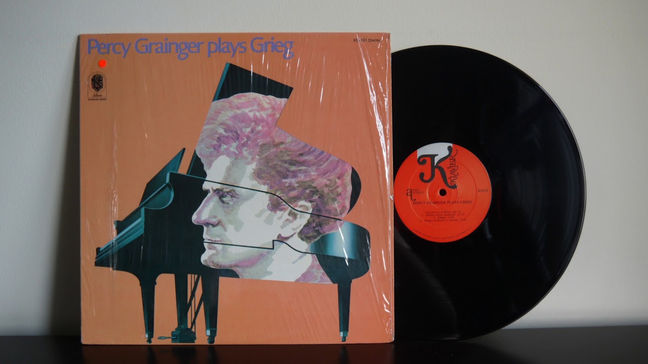Percy Grainger Plays Grieg 1974 Klavier Records ‎– KS 101