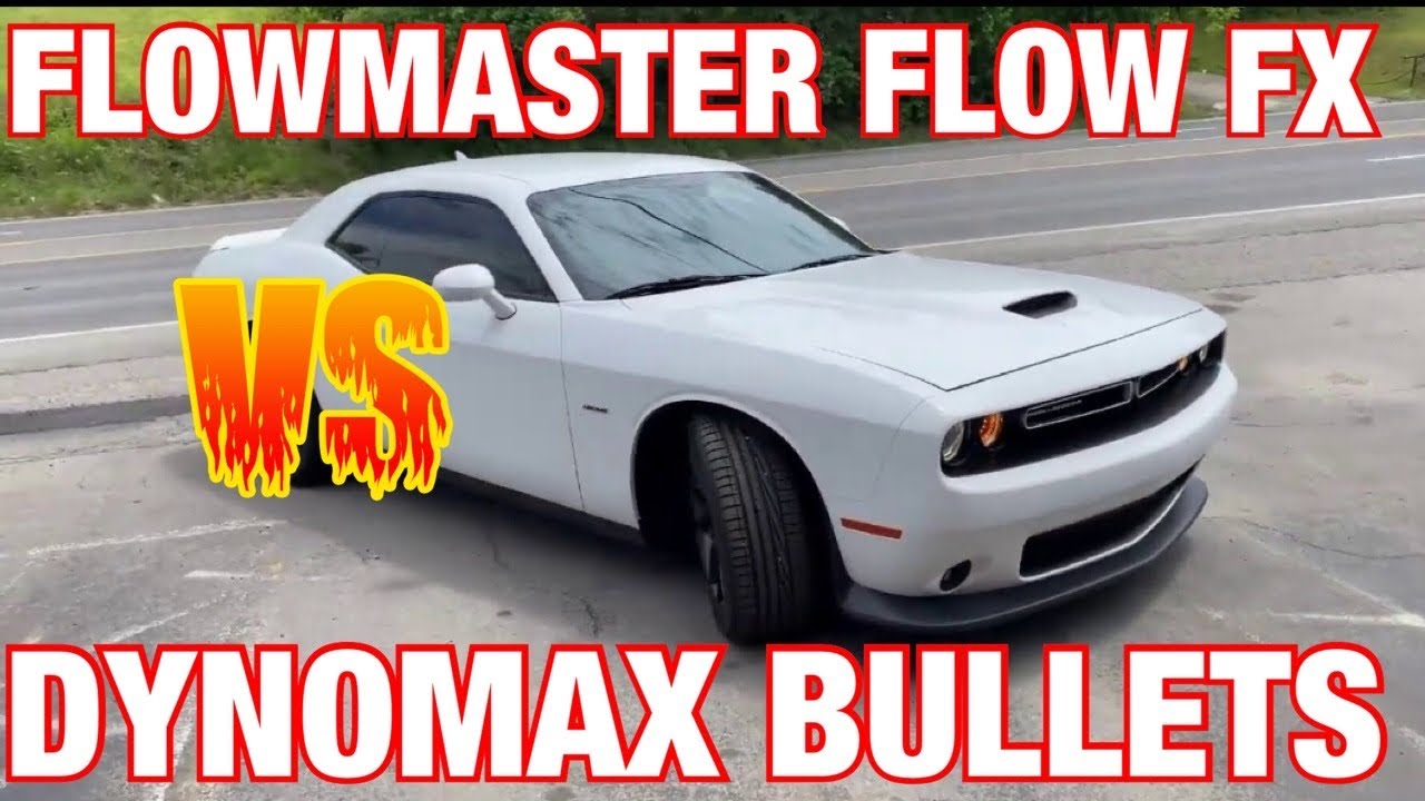 Dodge Challenger R/T 5.7L HEMI: DYNOMAX RACE BULLETS Vs FLOWMASTER FLOW FX!