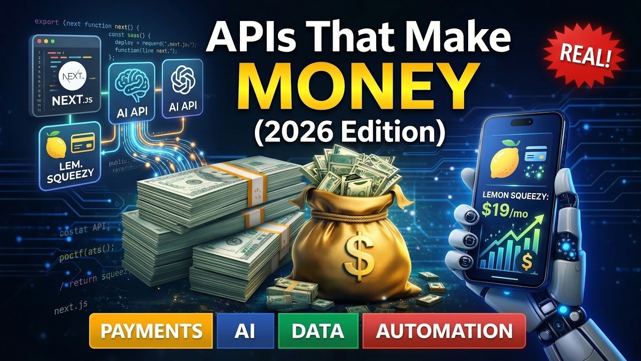 Настройка API, приносящая доход в 2026 году | Реальные примеры для разработчиков-одиночек