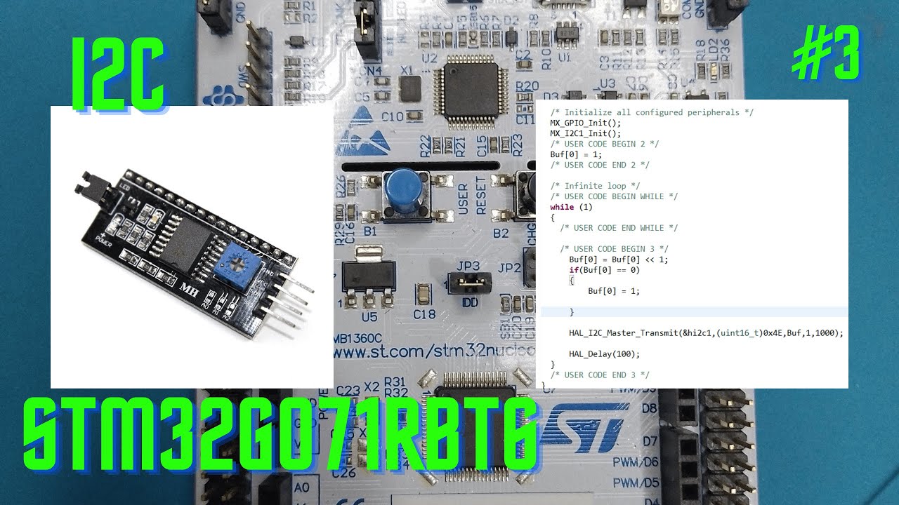 STM32 HAL I2C with PCF8574T#nucleo