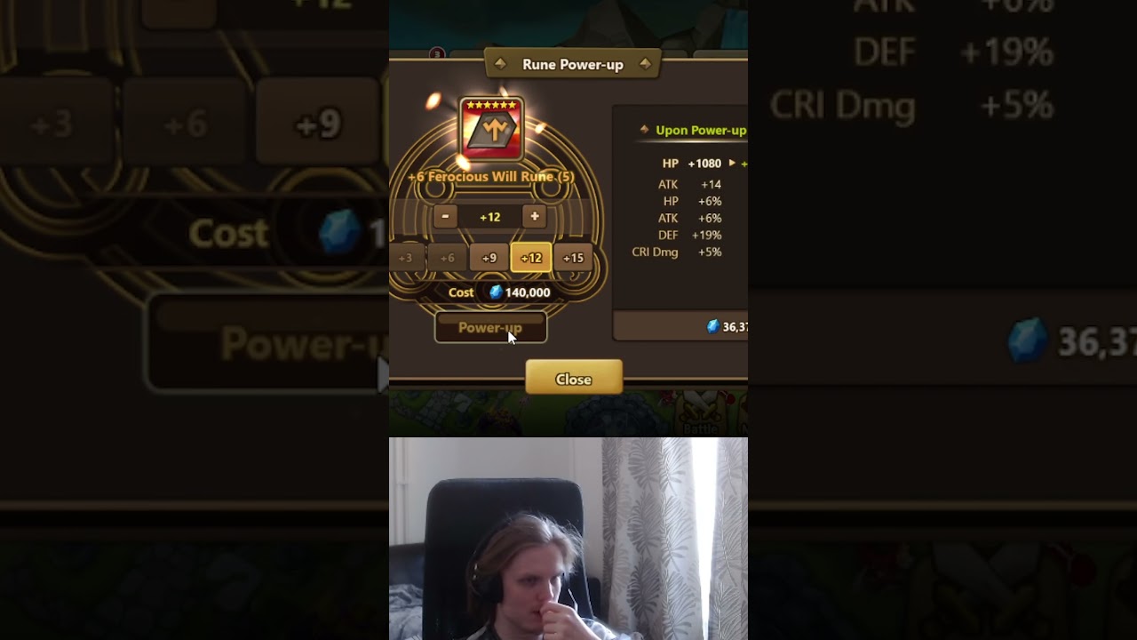 Upgrading Legendary Will Runes! Thick Turn 2 Sets for Obabo - Summoners War Blitz Cup 2025