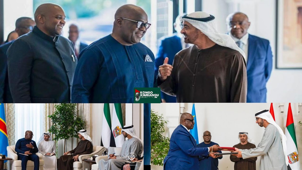 URGENT : ABU DHABI LE PRESIDENT FELIX TSHISEKEDI SIGNE UN ACCORD DE COOPERATION ECONOMIQUES