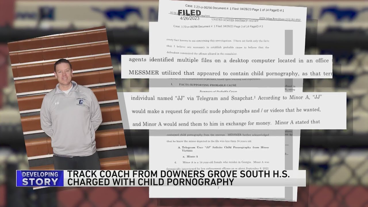 Downers Grove South High School coach arrested on child pornography charge