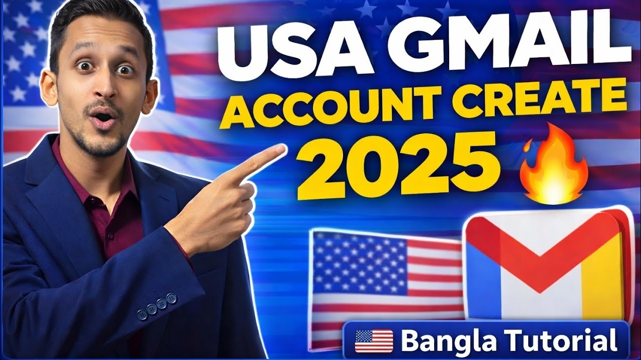 USA জিমেইল একাউন্ট কিভাবে খুলবো || usa gmail account create || usa gmail account create bangla