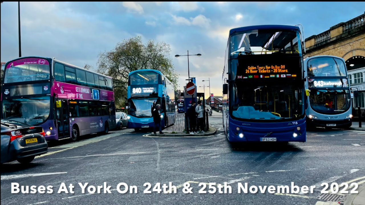 Buses At York On 24th & 25th November 2022