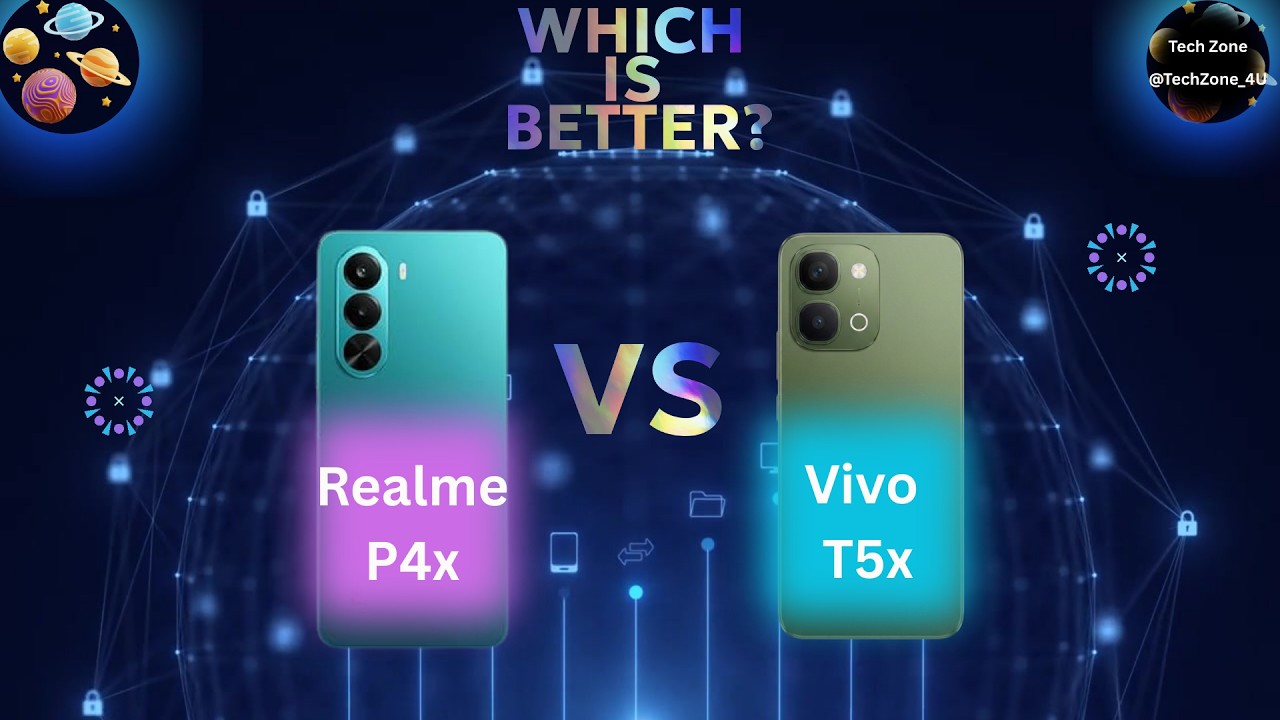Vivo T5x vs Realme P4x Full Specs Comparison | Best Phone Under ₹20,000?