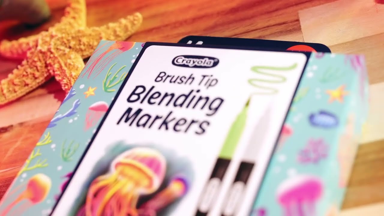 Relax & Create | Crayola Brush Tip Blending Markers in Action 🌊✨