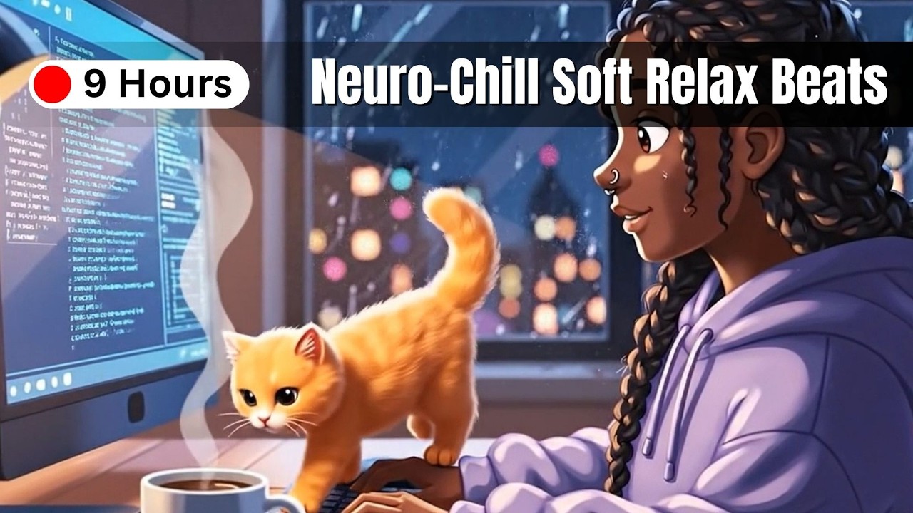 Neuro-Chill 🎧 Soft Relax Chill Beats for Deep Work & Coding Flow Pure Instrumental 9 Hours