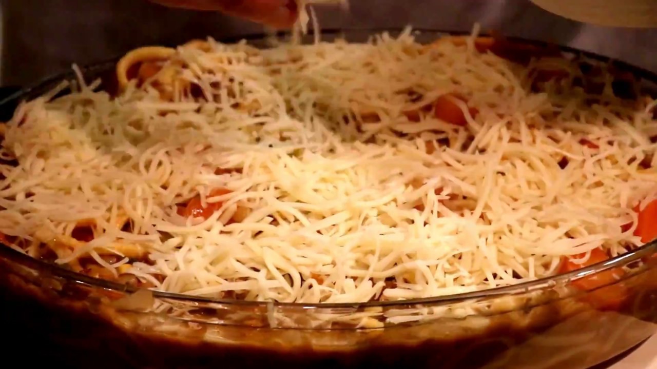 Linsen mit Spätzle Auflauf