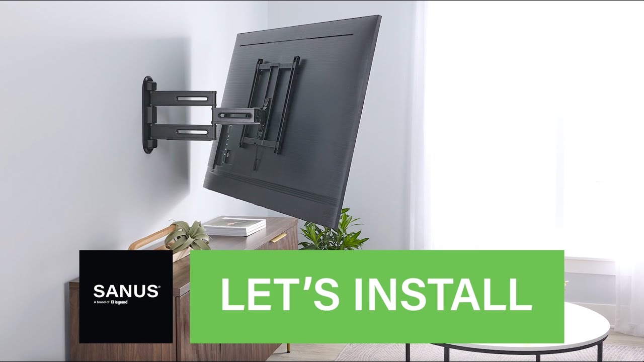 How to Install the SANUS Advanced Full-Motion 4D® + Shift™ TV Wall Mount for TVs 32