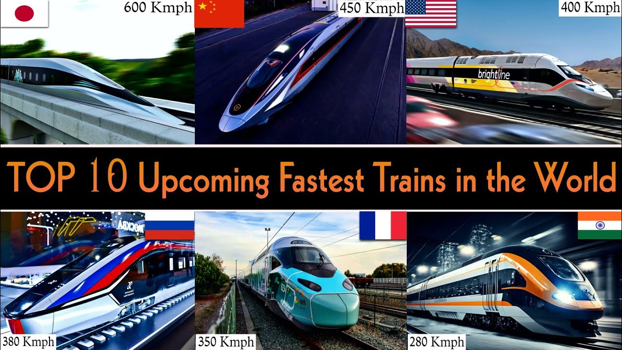 TOP 10 UPCOMING FASTEST TRAINS IN THE WORLD 2025 || Future Fastest Train in the World