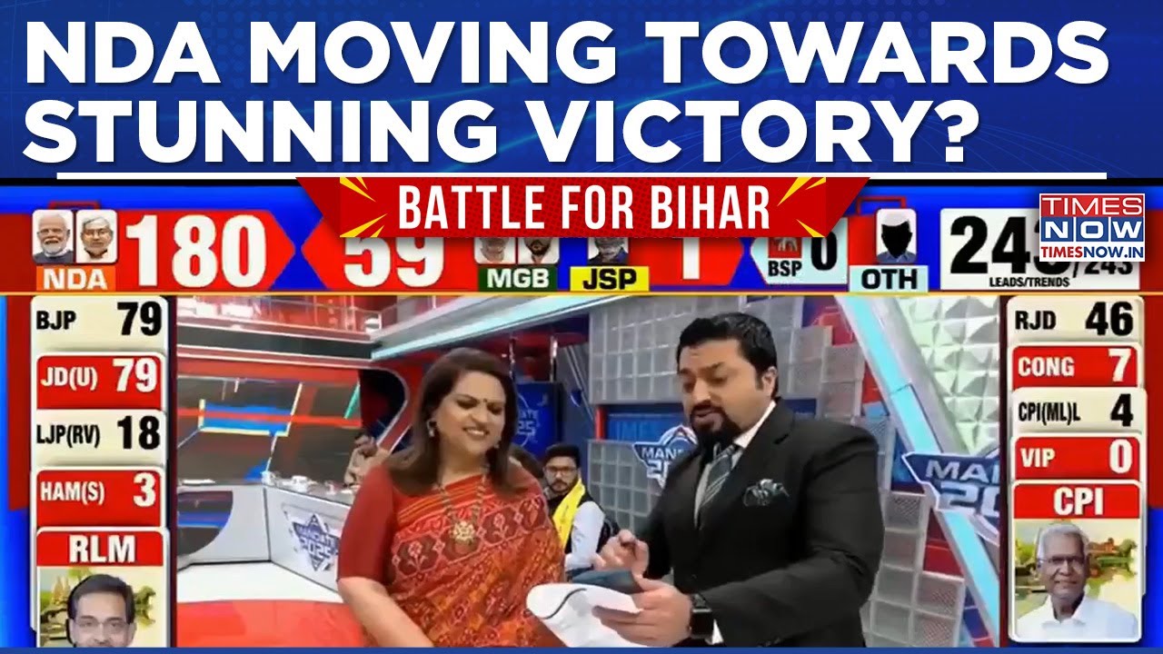 Bihar Results: NDA Completely Dominates In Trends; BJP & Co. Moving Towards Stunning Victory?