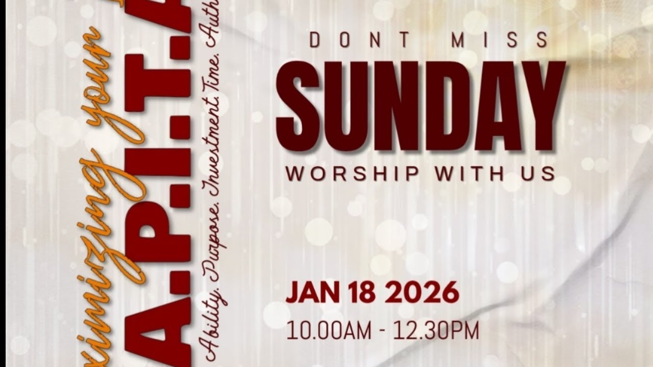 Sunday Service 1/18/26: Maximizing Your Divine CAPITAL