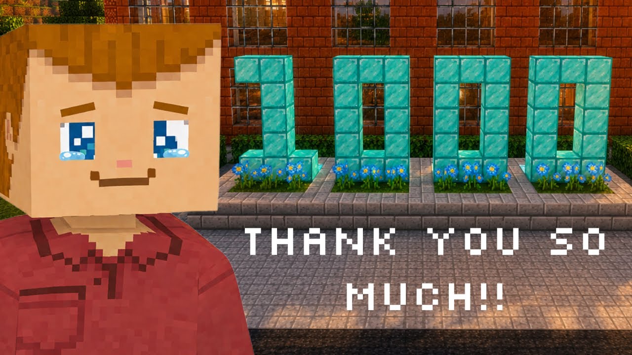 THANK YOU ALL for 1,000 Subscribers!