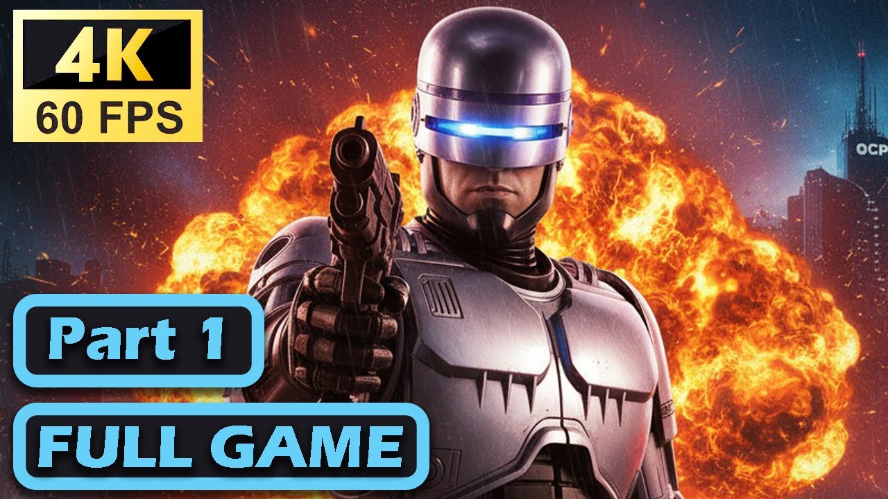 RoboCop Rogue City Part 1  Casual Play Gameplay Fullgame Walkthrough PS5 4k60FPS